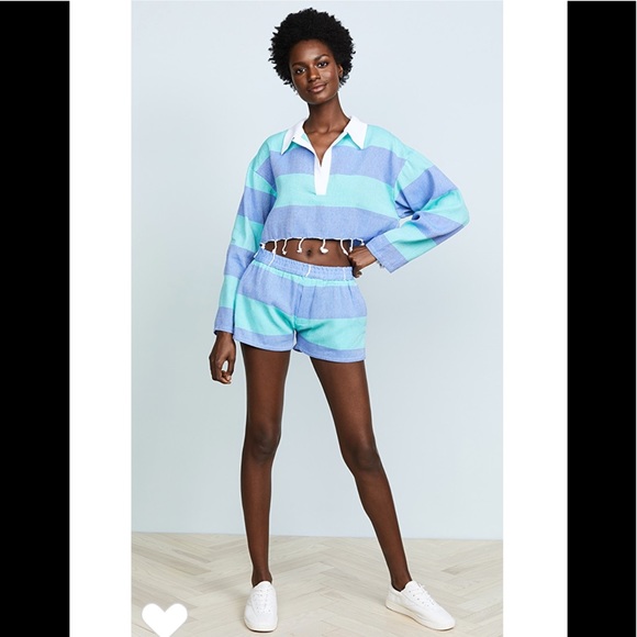 NWT Paradised Blue Mint Surf Shorts - Picture 2 of 8